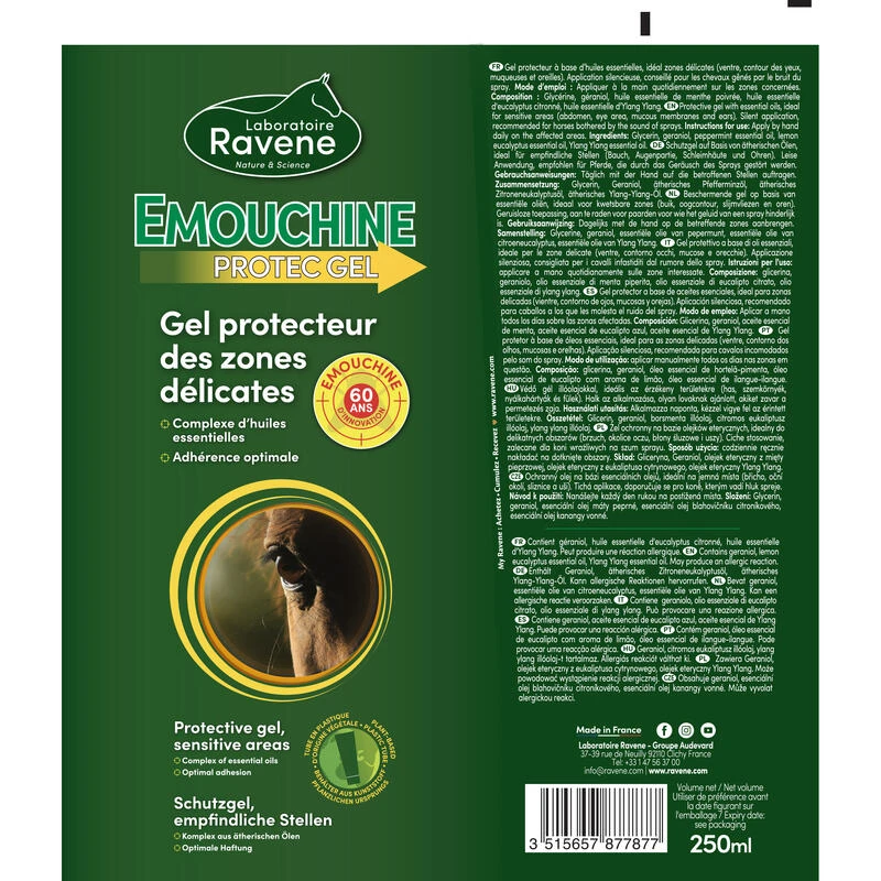 Répulsif Anti-insecte équitation Gel Cheval Et Poney - Emouchine Protec Gel 250 2 Répulsif Anti-insecte équitation Gel Cheval Et Poney - Emouchine Protec Gel 250 – Image 2
