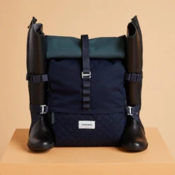 Sac à Dos D'équitation 30L - Vert Et Bleu. -Fournitures Équestres Magasin sac a dos dequitation 30l vert et bleu 5