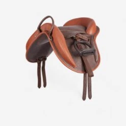 Selle équitation Bardette Synthétique Poney - 100 Marron
