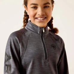 Sweatshirt équitation 1/2 Zip Enfant Ariat Tek Team -Fournitures Équestres Magasin sweatshirt equitation 12 zip enfant ariat tek team 2