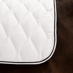 Tapis De Selle équitation Concours Cheval Et Poney - 500 Blanc -Fournitures Équestres Magasin tapis de selle equitation concours cheval et poney 500 blanc 3