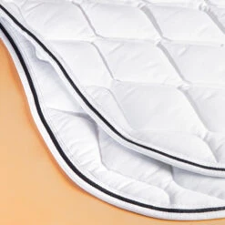 Tapis De Selle équitation Concours Cheval Et Poney - 500 Blanc -Fournitures Équestres Magasin tapis de selle equitation concours cheval et poney 500 blanc 4