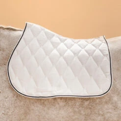 Tapis De Selle équitation Concours Cheval Et Poney - 500 Blanc -Fournitures Équestres Magasin tapis de selle equitation concours cheval et poney 500 blanc 6