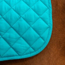 Tapis De Selle équitation Poney - 100 Bleu Canard -Fournitures Équestres Magasin tapis de selle equitation poney 100 bleu canard 2
