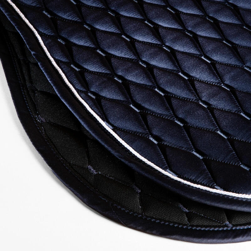 Tapis De Selle équitation Strass Cheval Et Poney - 500 Marine 3 Tapis De Selle équitation Strass Cheval Et Poney - 500 Marine – Image 3