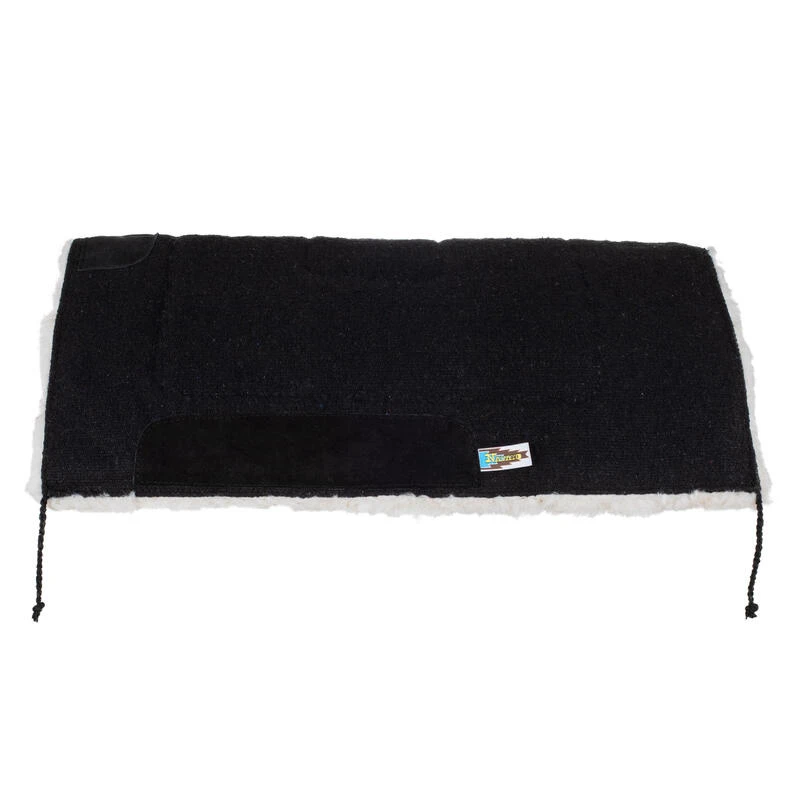 Tapis De Selle Western Basique En Peau De Mouton Synthétique 2 Tapis De Selle Western Basique En Peau De Mouton Synthétique – Image 2