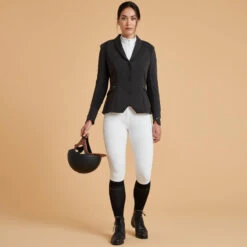 Veste Concours équitation Femme Noir 900 -Fournitures Équestres Magasin veste concours equitation femme noir 900 2
