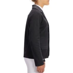 Veste De Concours équitation Enfant COMP 100 Noir -Fournitures Équestres Magasin veste de concours equitation enfant comp 100 noir 2