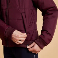 Veste équitation Chaude Enfant - 500 Bordeaux -Fournitures Équestres Magasin veste equitation chaude enfant 500 bordeaux 4