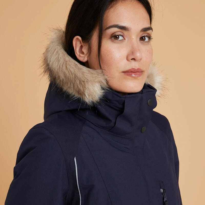 Veste équitation Chaude Et Imperméable Femme - 580 Marine 3 Veste équitation Chaude Et Imperméable Femme - 580 Marine – Image 3