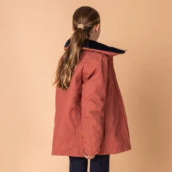 Veste équitation Imperméable Et Chaude Enfant - 500 Terracotta -Fournitures Équestres Magasin veste equitation impermeable et chaude enfant 500 terracotta 2