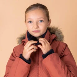 Veste équitation Imperméable Et Chaude Enfant - 500 Terracotta -Fournitures Équestres Magasin veste equitation impermeable et chaude enfant 500 terracotta 3