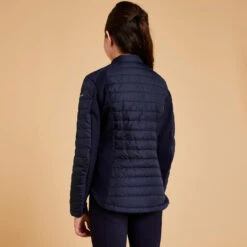 Veste équitation Zip Rose Gold Enfant - 500 Marine -Fournitures Équestres Magasin veste equitation zip rose gold enfant 500 marine 3