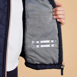 Veste équitation Zip Rose Gold Enfant - 500 Marine -Fournitures Équestres Magasin veste equitation zip rose gold enfant 500 marine 4