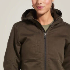 Veste Imperméable à Capuche Femme Ariat Rebar DuraCanvas -Fournitures Équestres Magasin veste impermeable a capuche femme ariat rebar duracanvas 2